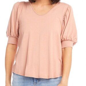 NWT Karen Kane Puff Sleeve Top